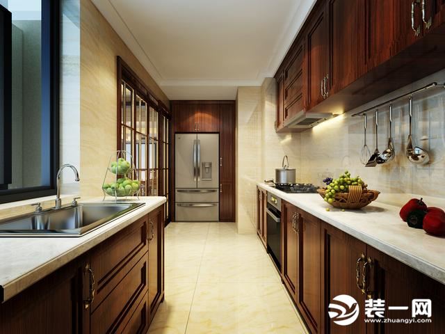 新中式风格厨房装修案例效果图