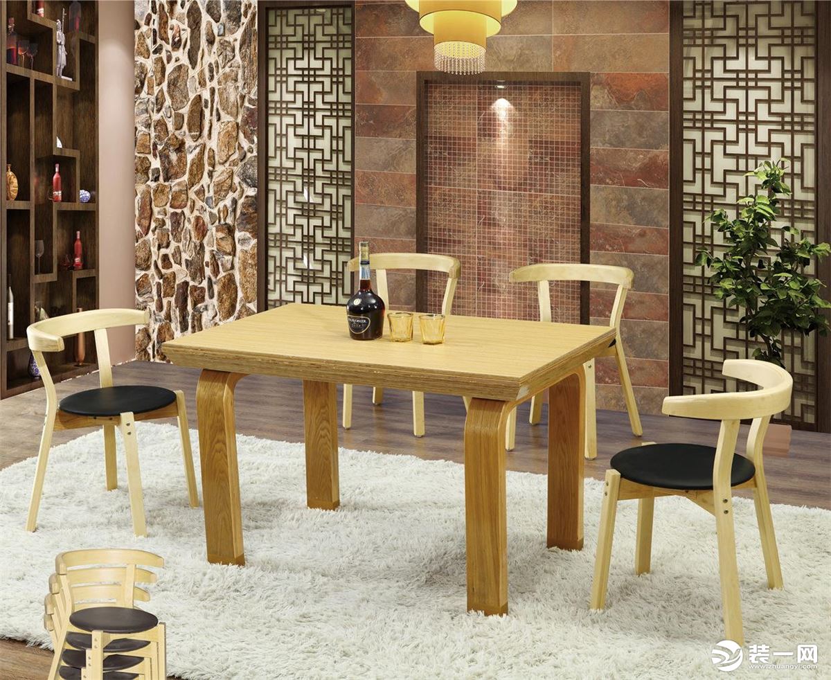 中式家用餐桌图片
