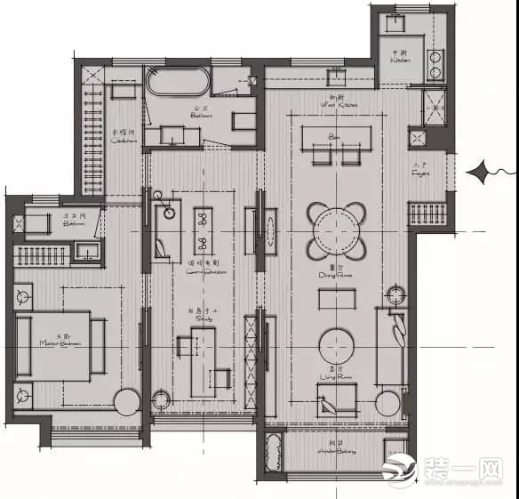 110平户型房屋设计图