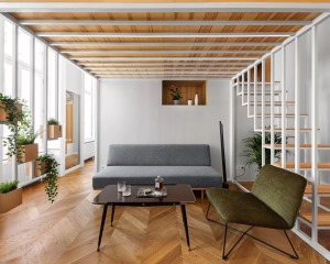 60平loft公寓簡約創意設計之客廳