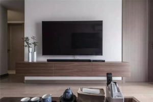 日式小三居装修设计之客厅电视墙