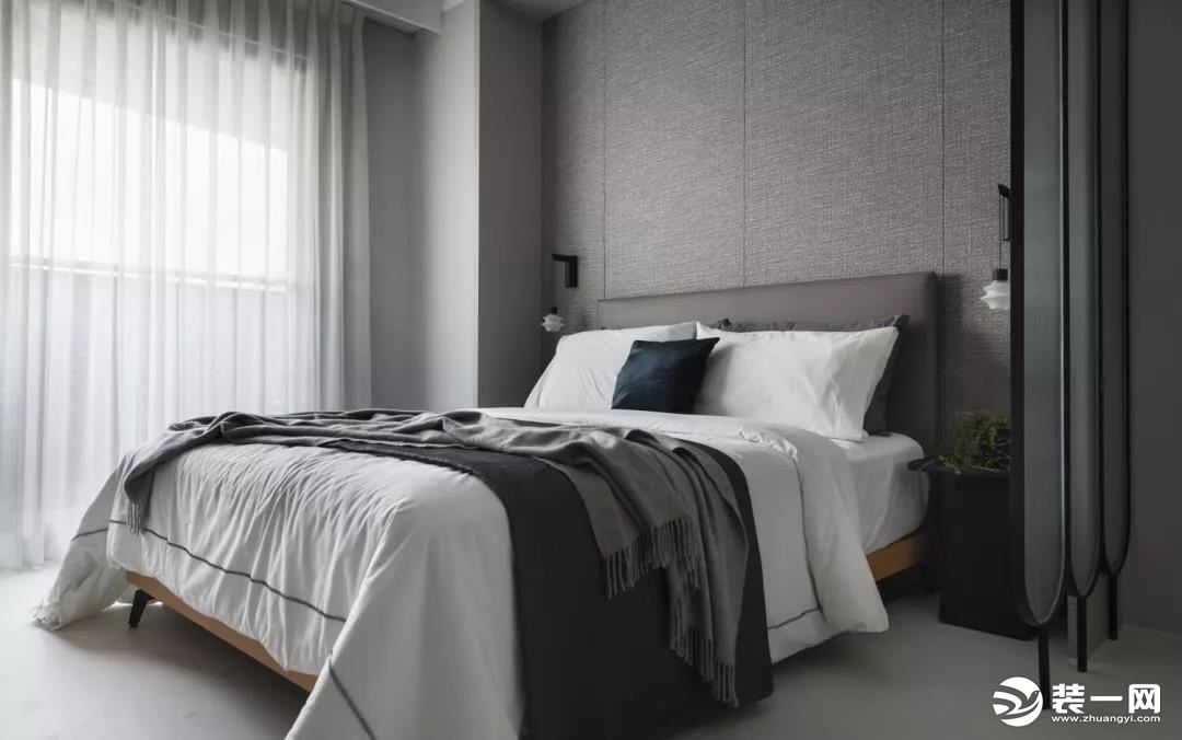 140平现代高级灰装修设计之卧室
