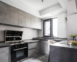 135平现代轻奢三居室装修设计之厨房