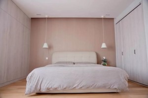卧室皮质床装修设计效果图