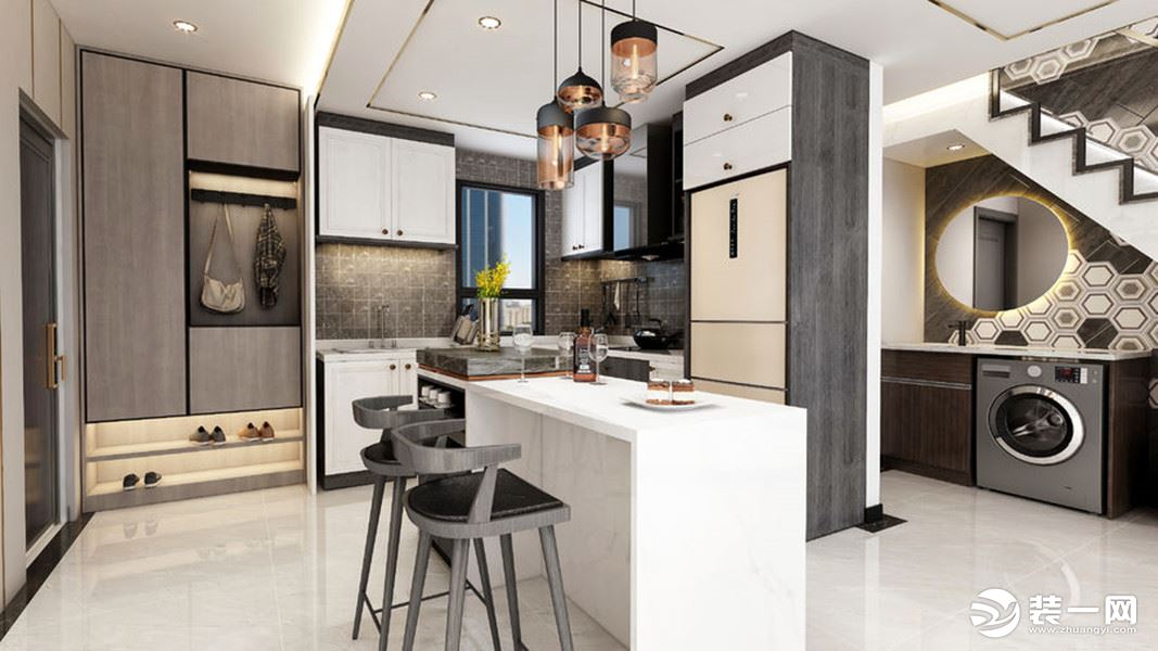 200平米叠拼别墅后现代设计效果图 厨房