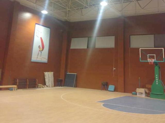 室内篮球场塑胶地板装修效果图