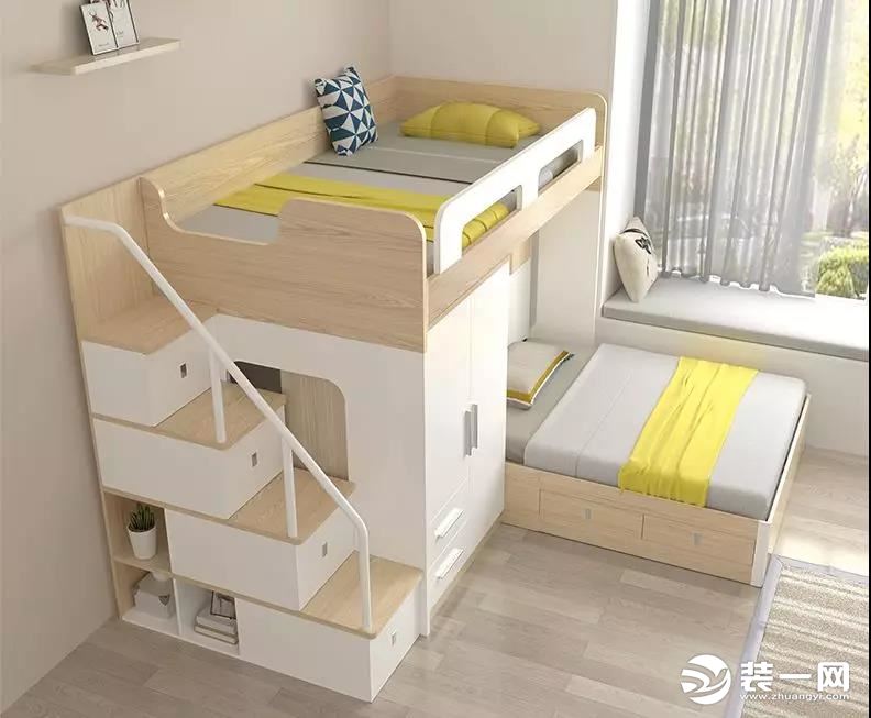 小户型卧室床铺装修设计效果图