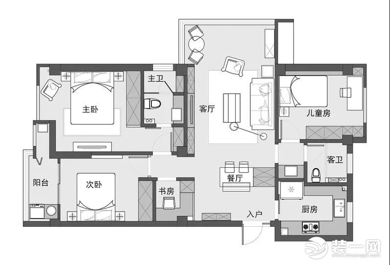 日式MUJI风格户型图