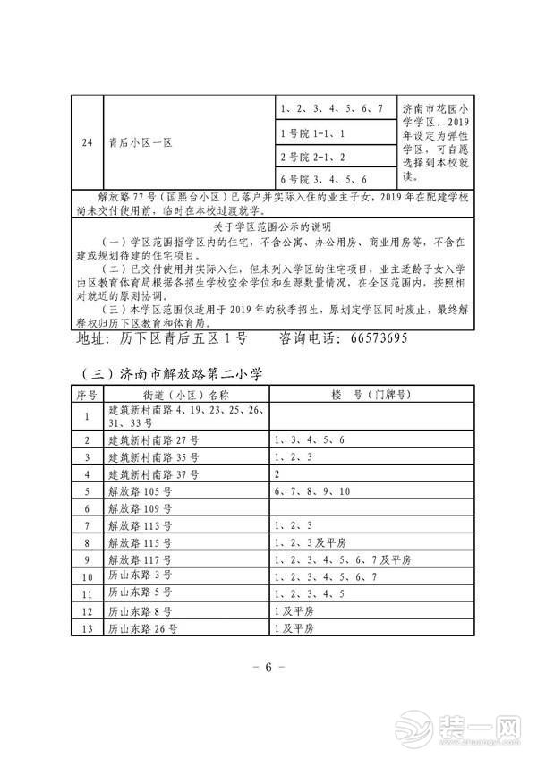 济南学区房划分图