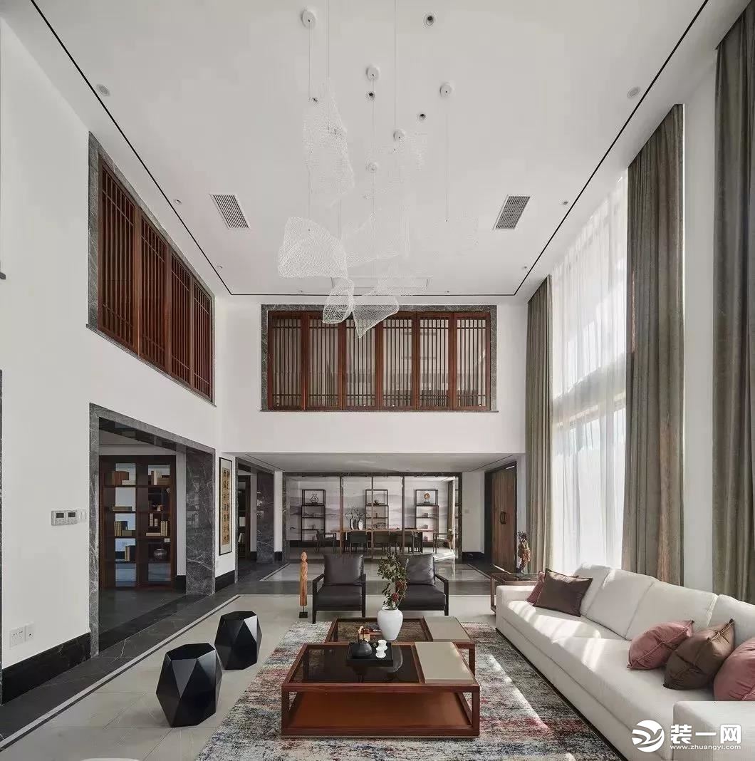 中式风格客厅吊顶装修设计效果图- 中国风