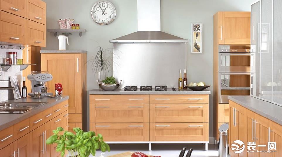不锈钢厨房橱柜装修效果图