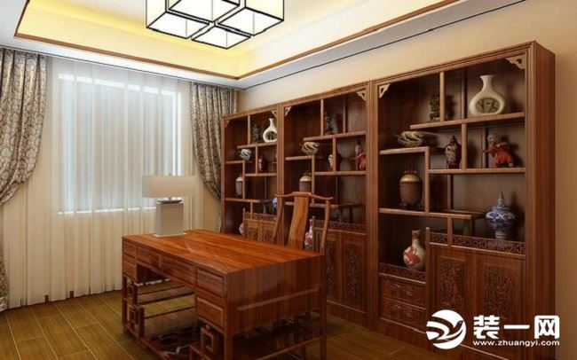 中式书房设计图片