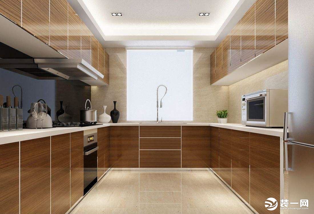 小户型现代风长方形厨房装修设计
