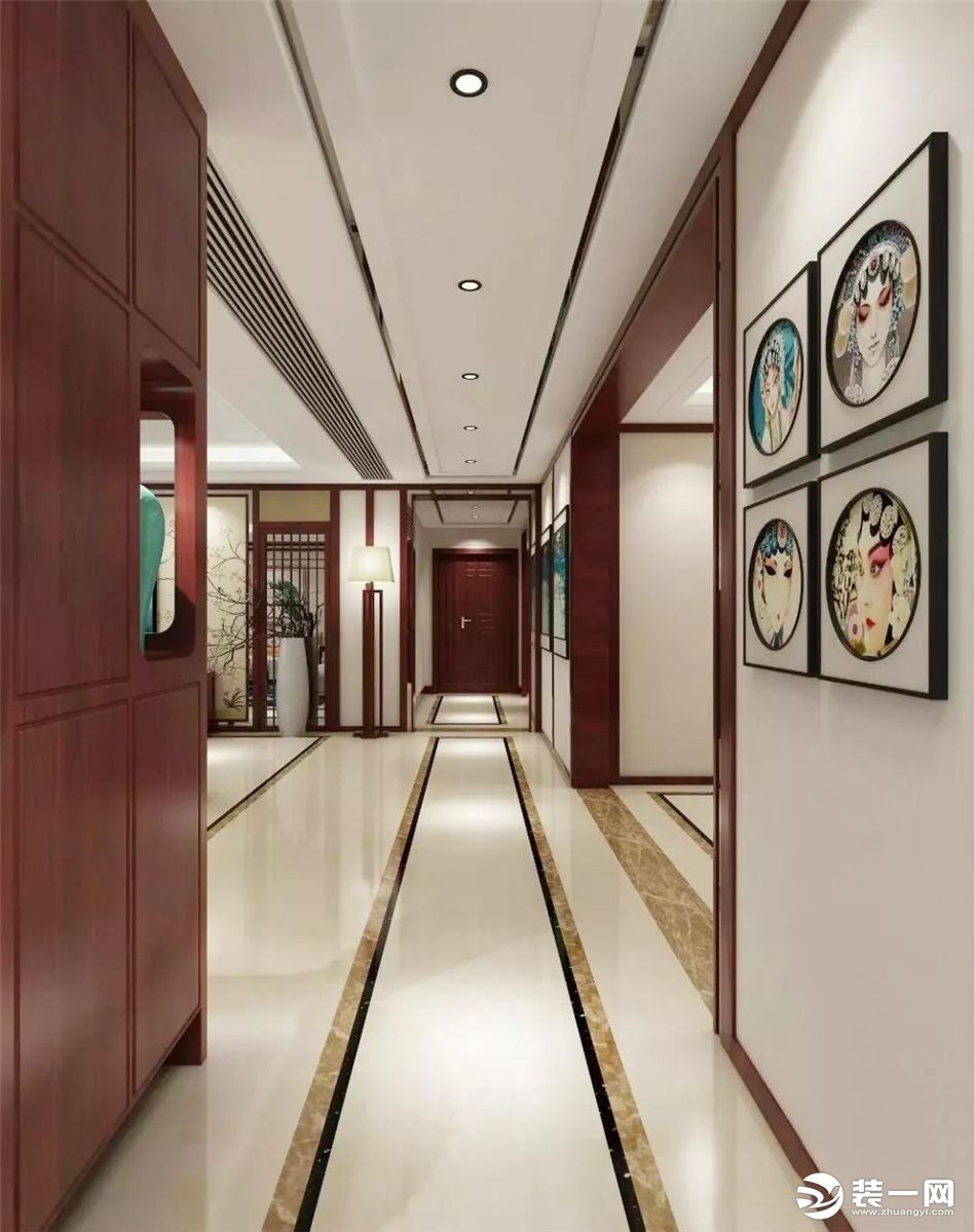 中式走廊装修设计效果 走廊装修设计