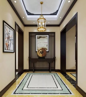 中式走廊装修设计效果 走廊装修设计