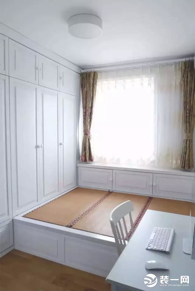 小户型房间做榻榻米书桌组合效果图