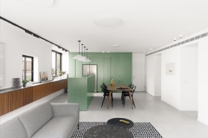 绿色清新系家装简约明亮的两居室装修效果图