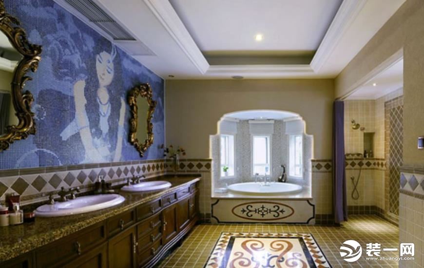 浴室马赛克瓷砖装饰效果图