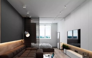 47㎡现代极简小公寓装修设计效果图
