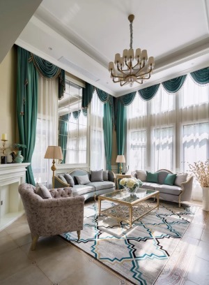 客厅窗帘图片大全 不同装修风格的客厅窗帘装修效果
