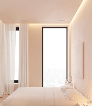 38平米珊瑚粉单身公寓装修设计效果图