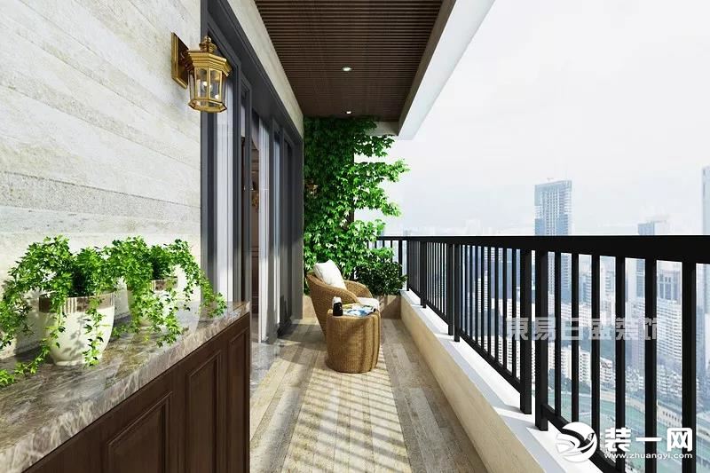 现代简约装修风格案例效果图阳台
