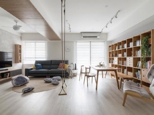 MUJI风日式住宅实木装修效果图