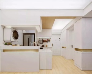60平三居室现代简约装修设计效果图