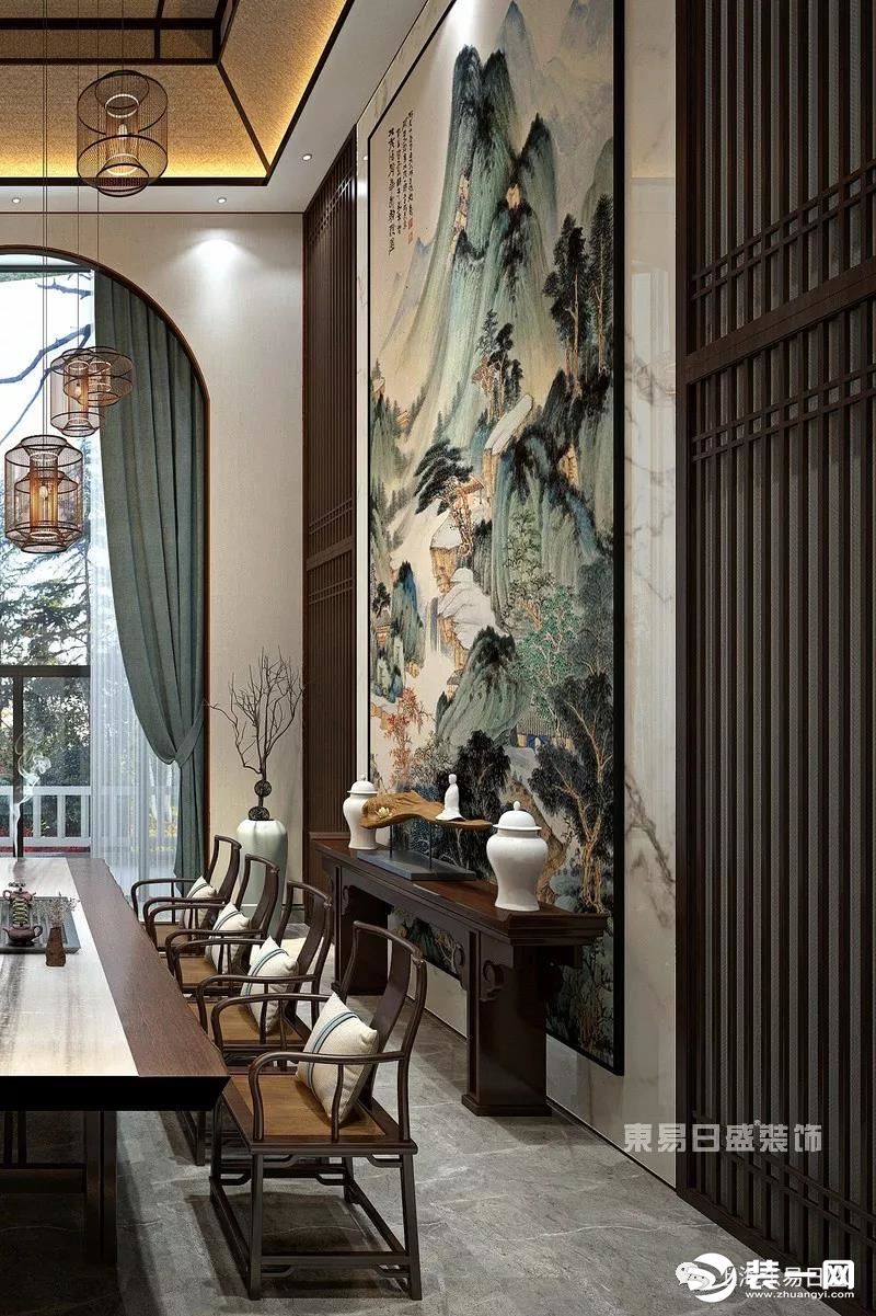 上海东易日盛装饰新中式装修风格案例效果图