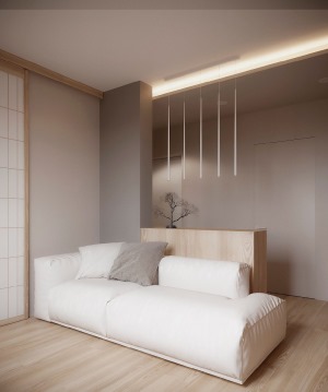 33m²日式风小公寓自然清新设计效果图