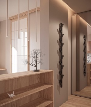 33m²日式风小公寓自然清新设计效果图