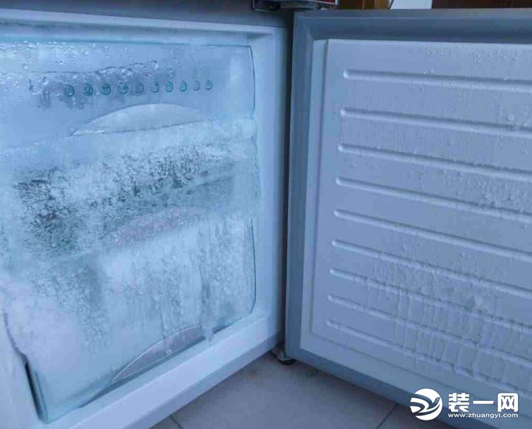 冰箱冷冻室结冰示意图