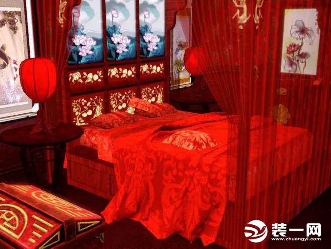 中式古典婚房装修效果图