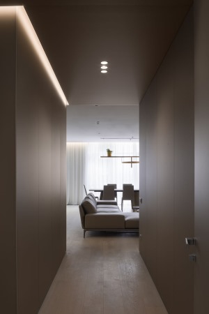 175m2极简风现代公寓室内设计效果图