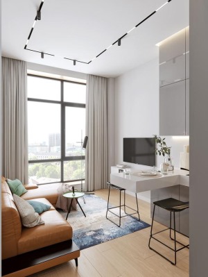 一居室loft現代簡約家裝公寓效果圖