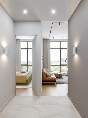 一居室loft现代简约家装公寓效果图