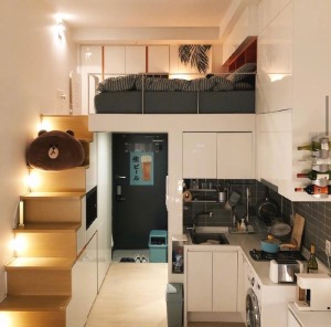 單身公寓loft溫馨設計效果圖