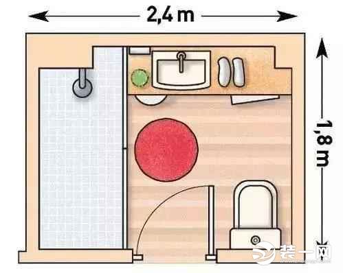 卫生间布局设计图