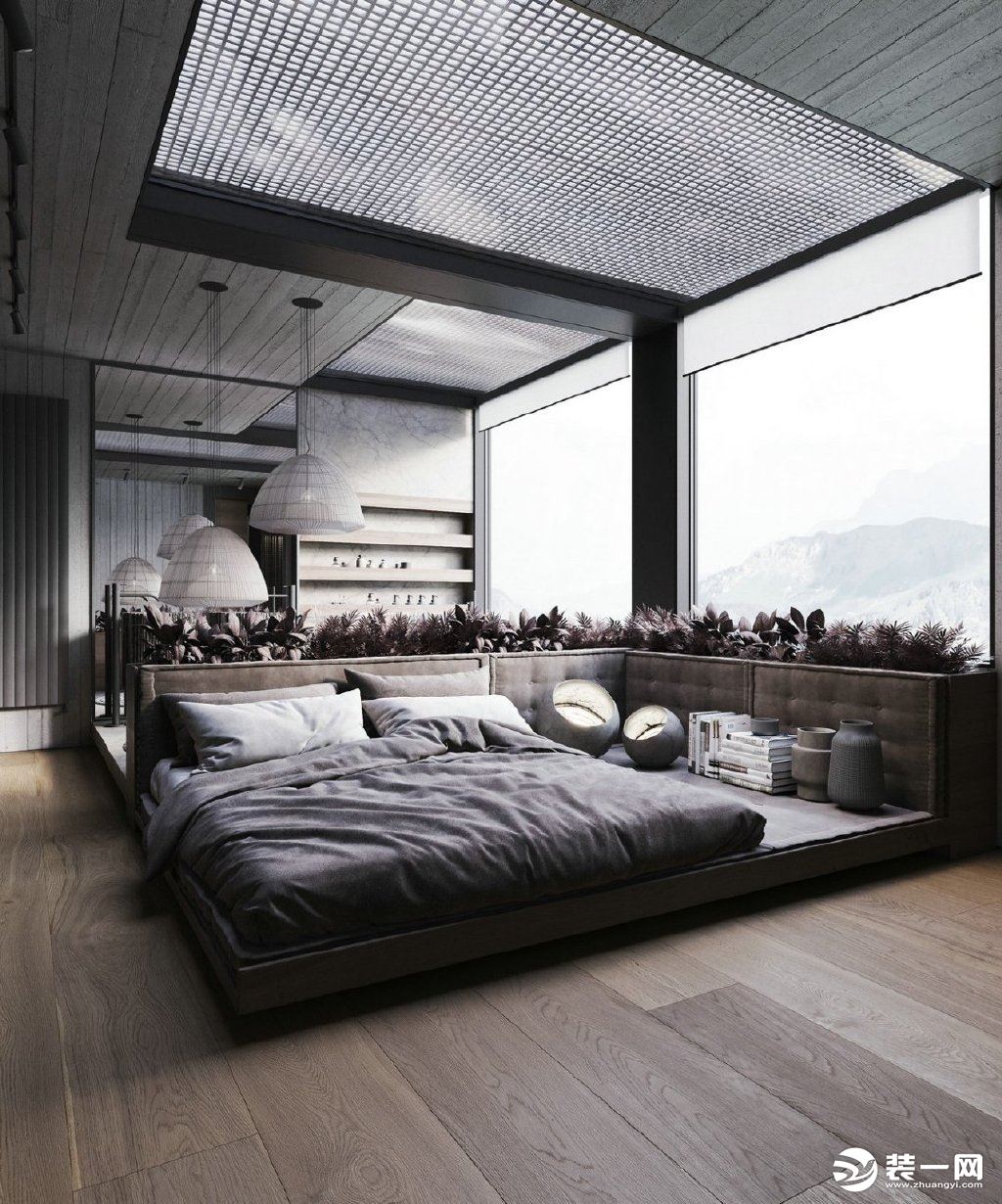 高级质感工业风现代别墅室内设计