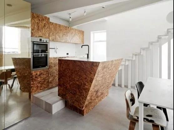 几何形状厨房岛台设计效果图