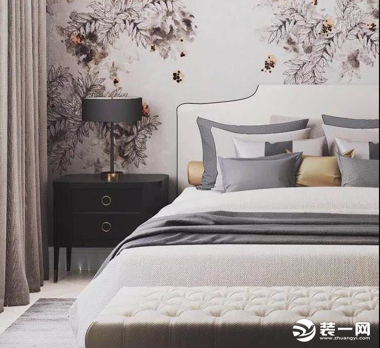 新中式格调卧室布置设计效果图