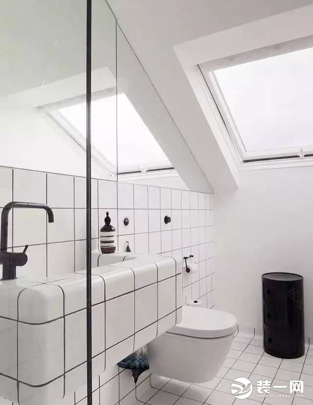 卫生间圆角瓷砖设计效果图