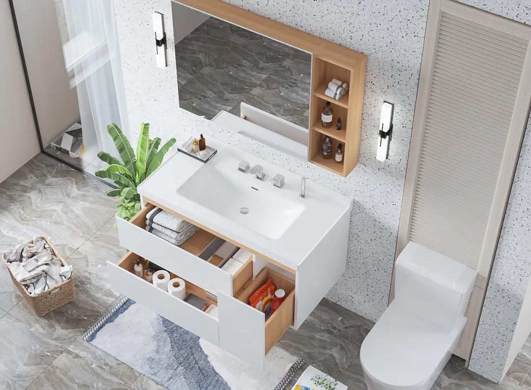 组合式浴室柜设计效果图