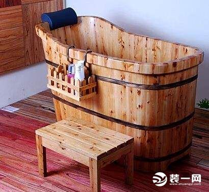 木质浴缸示意图