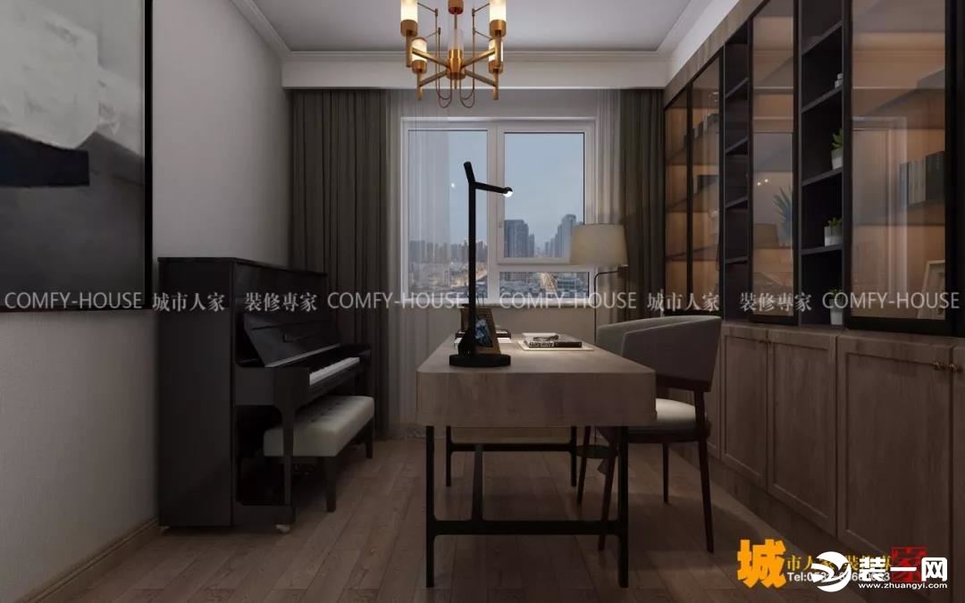 济南绿地新都会140平三居室现代风 有质感的设计效果