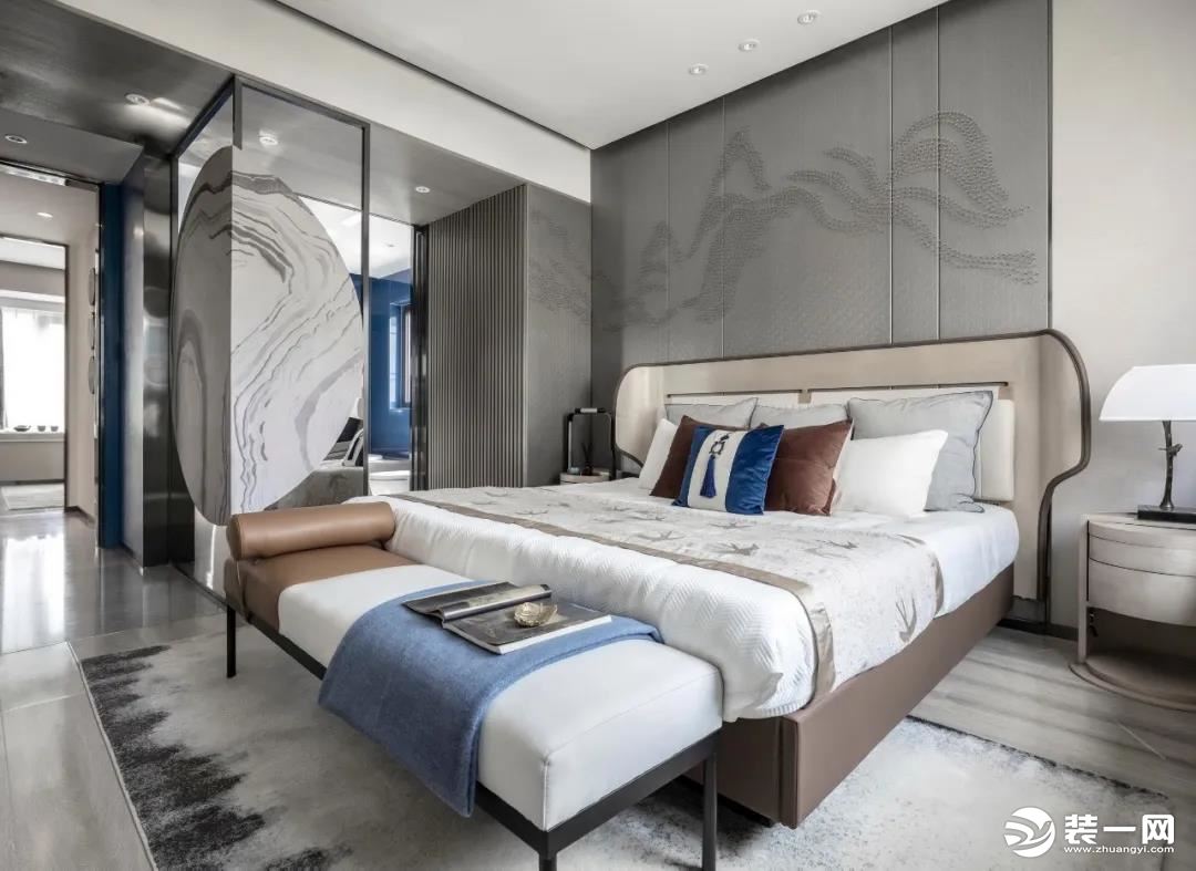 170平米意式简约风格大平层卧室装修效果图