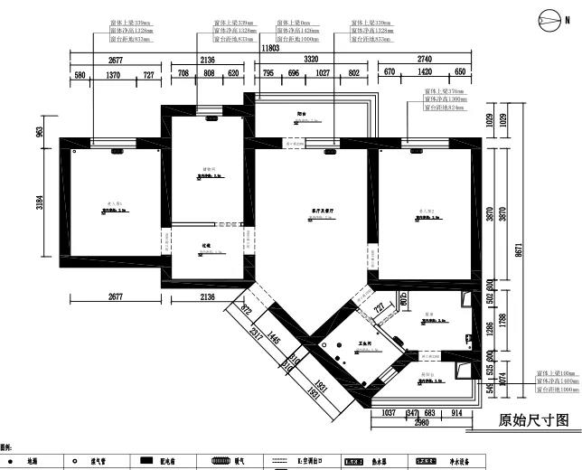 格局隐患排查原始户型图