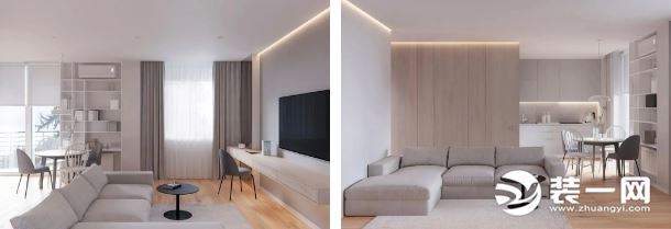 70平米公寓户型客厅设计效果图