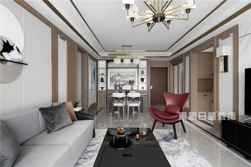 北京东易日盛装饰110㎡户型设计客厅装修效果图
