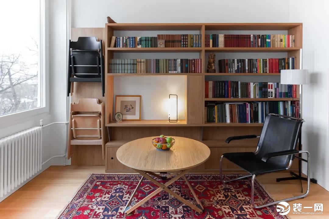 客厅变为书房设计效果图
